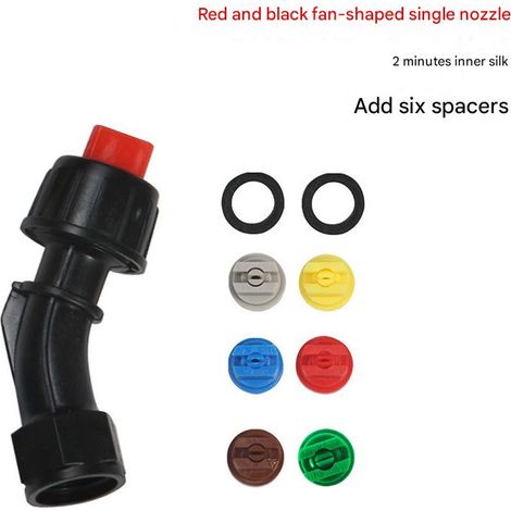 Jet Haute Pression avec 6 Buses de Pulvérisation à Ventilateur 110°, Ouverture de 0,1 à 0,4 mm - Assortiment pour Jardin et Pièce de Rechange (1/5)