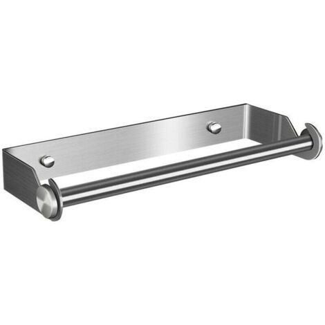 Papierhandtuchspender, Papierhandtuchhalter, Wandmontierter Papierhandtuchspender, Aluminiumfolien- und Folienspender, Wandmontierter Papierhandtuchhalter mit Rollenspender (Silber)