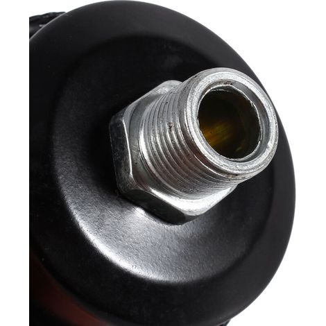 Geräuscharmer Filter für Luftkompressoren, aus schwarzem Eisen, 3/8"-16-mm-Gewinde (1/5)