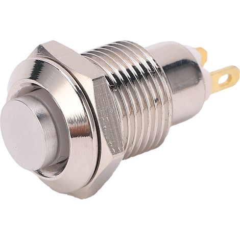 Bouton-poussoir Momentané 10mm Étanche Métallique Interrupteur Marche/Arrêt 3V (1/5)