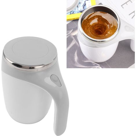 Vollautomatischer magnetischer Kaffeebecher, Edelstahl, weiß (1/5)