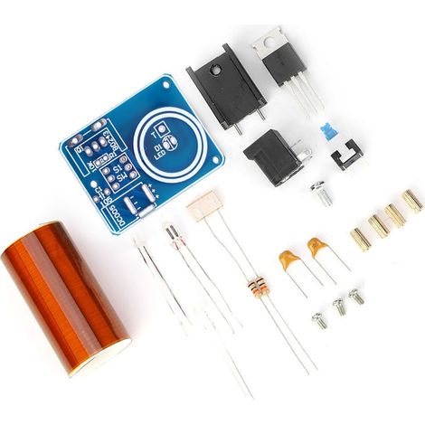 Kit de module LED à étincelles télécommandé Mini Tesla Coil, kit électronique à monter soi-même, 12 V CC (1/5)