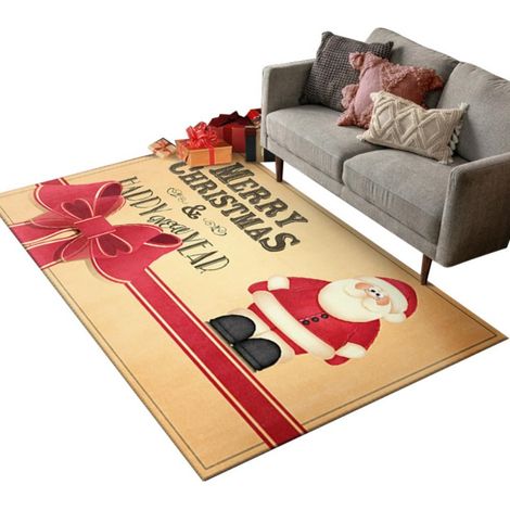 Tapis De Sol - Tapis D'Accueil Noël Avec Motif Père Noël - Pour Entrée Extérieure Intérieure - 40x60 Cm Ou 50x80 Cm - Polyester - 1 Pièce (1/3)