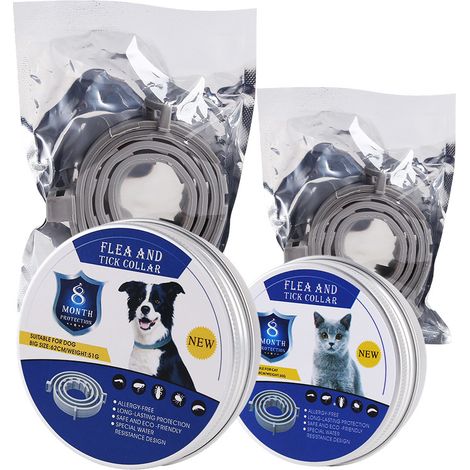 Collier anti-puces et tiques à base d’huiles essentielles végétales – 38 cm – Protection 1 mois – Chien et chat – 10 couleurs disponibles