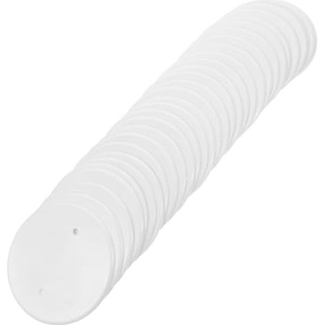 Caches de Prise Octogonaux Ronds Blancs Lot de 30, Finition Lisse et Polie, Installation Facile, Protection pour Boîtes Électriques les Pièces (1/5)