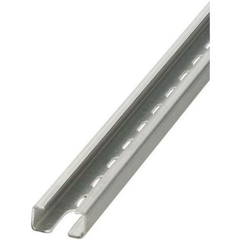 Rail DIN Phoenix Contact 2m x 30mm x 15mm, Perforé, Rail oméga en Acier ( Prix pour 1 ) (1/3)
