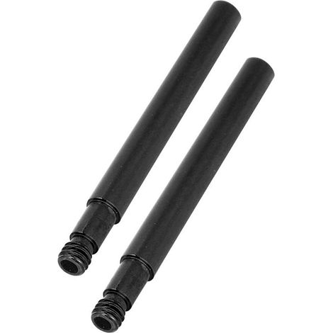Lot de 2 rallonges de valve Presta 60 mm pour pneus de vélo (noires) (1/5)