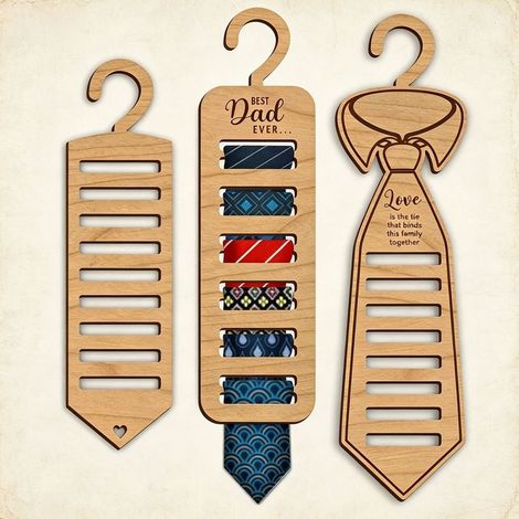 Porte-cravates 3 pièces, crochet pour cravates, porte-cravates en bois, organisateur de cravates et ceintures pour la garde-robe, organisateur pour cravates, ceintures et foulards pour hommes, gain de (1/5)
