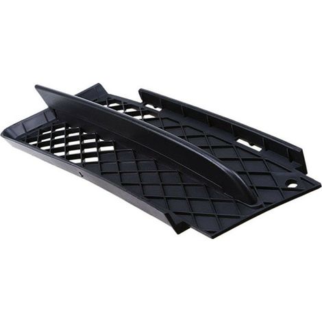 1 set of black plastic car front bumper grille, fog light bezels, and lower grille for BMW (1/5)