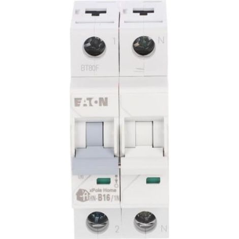 Interruttore Eaton hn-b16/1n 16 A 6 kA