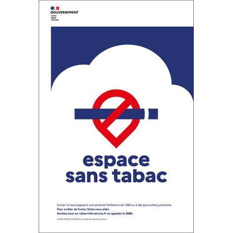 Panneau Espace Sans Tabac 400X600 - 4002422 (1/2)