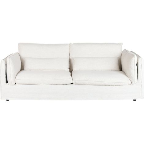 Sofa Poliester Pluma 230X98X90 Blanco Roto (1/5)