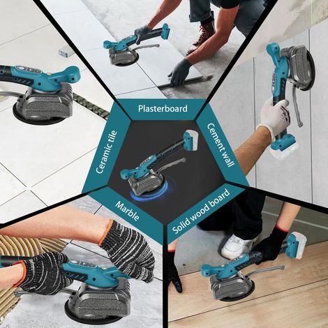 Machine à carrelage 21V – Ventouse haute capacité pour carreaux et miroirs – Moteur puissant 5 vitesses – 1 batterie (1/5)