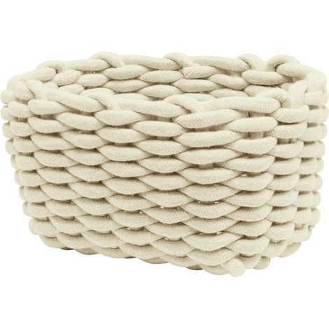 TOM TAILOR Aufbwahrungskorb-Set im Flecht-Design, 3-teilig, Beige (1/5)