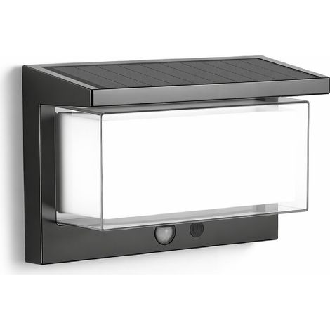 Lampe Solaire Détecteur Mouvement 6500K Blanc Froid Applique Murale Solaire Extérieure 4 modes Applique Murale Solaire Extérieure (1/5)
