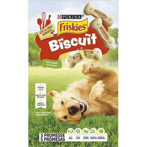 PURINA FRISKIES Biscuit Snack per Cani Adulti Biscotti con 6 Confezioni da 650g (1/5)