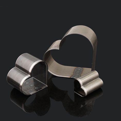 Matrice de découpe en acier pour cuir, outils de découpe et de poinçonnage (en forme de cœur) pour loisirs créatifs en cuir. (1/5)