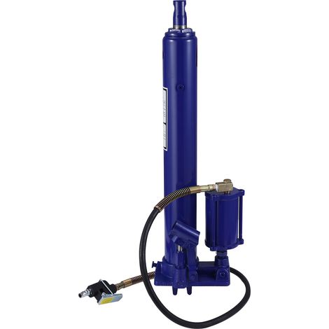 Cric hydraulique/pneumatique longue portée 8T – Pompe à piston distinctif – Base à chape – Levier manuel type cherry picker pour grue d’atelier et levage moteur (1/5)