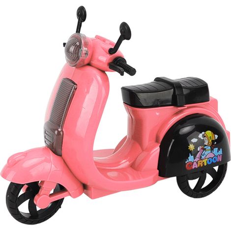 Moto Électrique Jouet Éducatif avec Sons, Lumières et Musique pour Enfants - Modèle Motocyclette Rouge