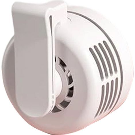 Mini portable bladeless fan with clip, adjustable to 3 speeds, for hanging around the waist - AquaForge