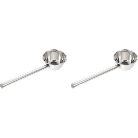 2pièces Louche Longue Acier Inoxydable Pour Arrosage De Plantes Et Cuisine Écope Profonde à Manche Long Pour Utilisation Domestique Et Jardinage (1/5)