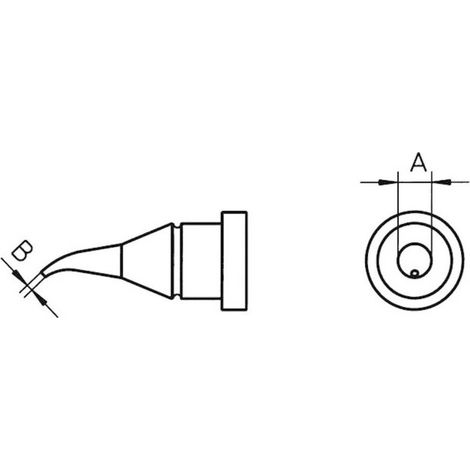 WELLER 00544 425 99 LT-1X-PUNTAS PARA SOLDAR (FORMA REDONDA, PUNTA CURVADA, 0,4 MM, 1 UNIDAD)