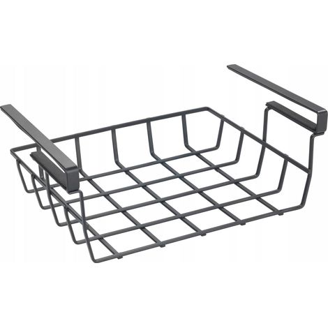 Wenko Cesta colgante moderna negra 34x13x25 cm
