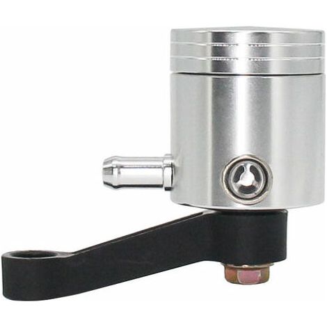 Bouteille universelle de réservoir de cylindre d'huile de tasse de liquide d'embrayage de frein avant de moto, argent (1/5)