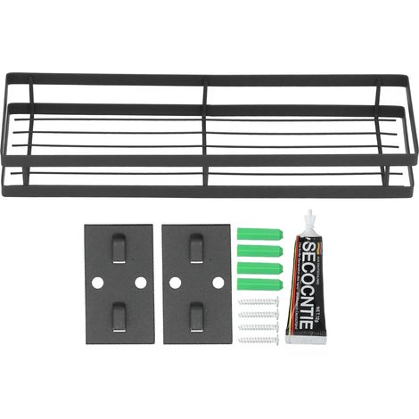 Porte-épices mural en fer pour cuisine, rangement d'armoire organisateur, longueur 40 cm (1/5)