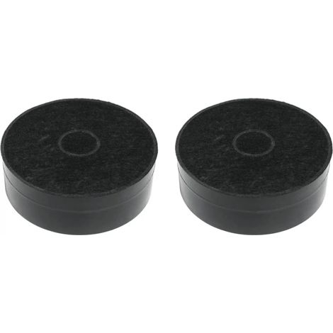 set 2 pezzi filtro a carbone per cappa aspirante faber "f23" nero 12,5 cm