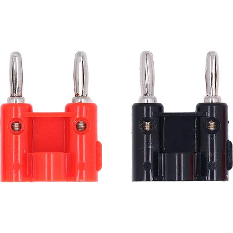 2Connecteurs banane 4mm double rangée kit croisé accessoire pour enceinte audio
