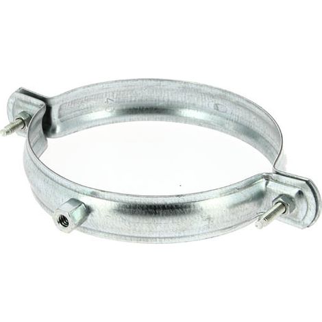 Collier de fixation murale Ø140 mm – Galvanisé 1,5 mm – Filetage 7-150 – Installation sécurisée pour systèmes de drainage