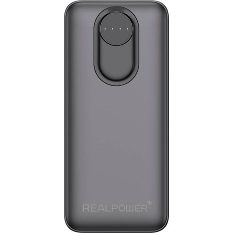 RealPower Power bank 20.000 mAh Ricarica rapida, Consegna di potenza Nero