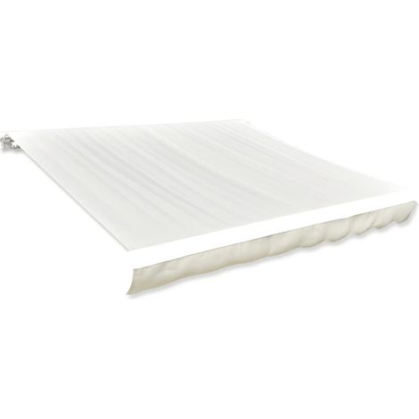 Toile d'auvent Toile de rechange pour auvent Crème 6 x 3 m (cadre non inclus) 30312 (1/5)