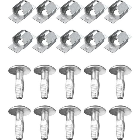 10 Kfz-Befestigungsclips, Kfz-Clips, Kfz-Befestigungsclip-Sets, Kfz-Clips aus Aluminiumlegierung, Kfz-Zubehör, Kfz-Reparaturclips, für 206, 207, 406, 407, 806, 807 (1/5)