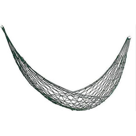Hamac simple en nylon léger pour une personne, idéal pour le camping en extérieur, avec sac de rangement. (1/5)