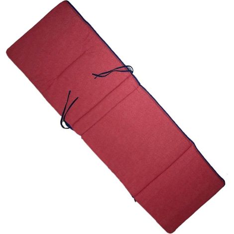 Cuscino imbottito copri sdraio stuoia mare per lettino prendisole spiaggia ricambio materassino piscina hotel 190x60cm Ricambio Spiaggia per Hotel e Giardino, Tessuto Resistente e Lacci di Fissaggio, 