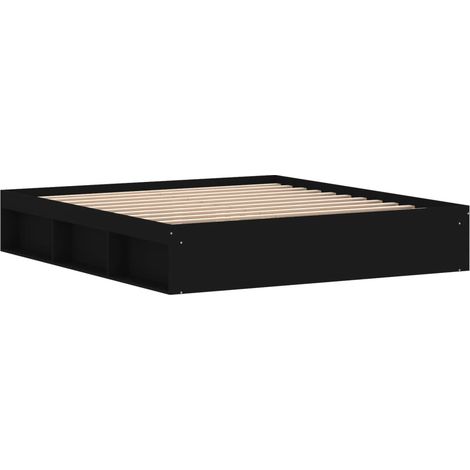 Cadre de lit noir 180x200 super king (1/5)