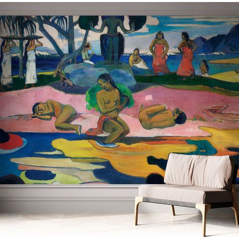 Papier peint adhésif autocollant pour salon chambre à coucher peint imprimé pour mur Repos tropical 312x219 cm (1/5)