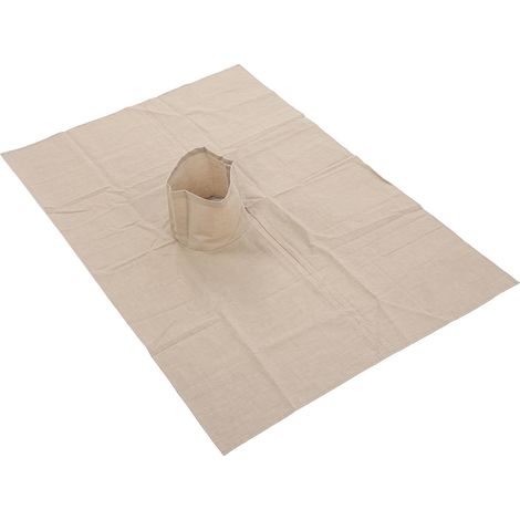 Drap de table de massage en coton pour salon de beauté, avec ouverture pour le visage (70 x 100 cm), kaki (1/5)