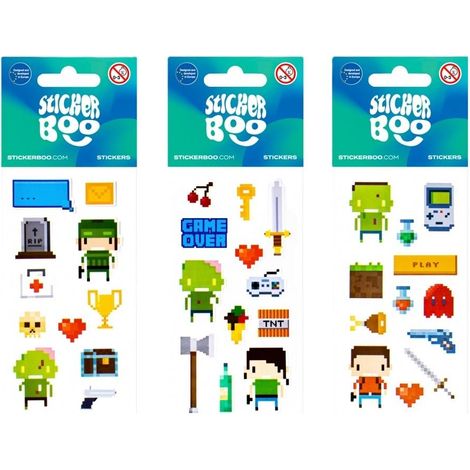 Adesivi BOO Pixel mix stickers