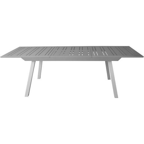 Gardissimo ausziehbarer Aluminium-Gartentisch / Ausziehtisch "Eterno", silber, 216 / 297 x 100 cm (L x B)
