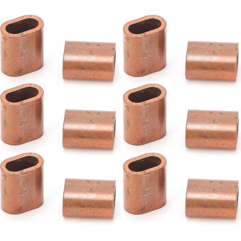 Assortiment de 20 embouts de câble en cuivre M3 avec boucles de sertissage ovales et serre-câbles (1/5)