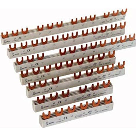 Eaton 215643 Sbarra collettrice eaton vario euro 63A ballast elettronico-4trifase con l'12MO/ Phase busbar 4 poli 10 mm (1/2)
