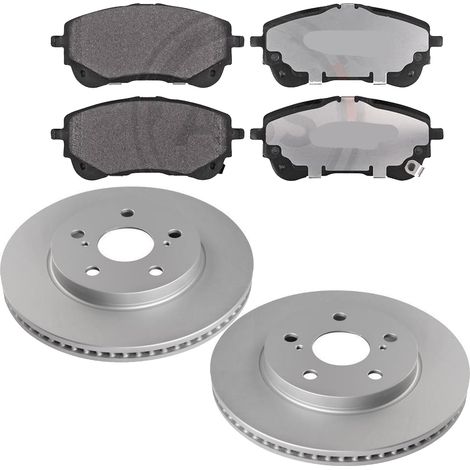 KIT FRENI ANTERIORI compatibile con TOYOTA COROLLA TRE VOLUMI (E21) - DISCHI + PASTIGLIE OEM: P 83 177 / 18792 /SOSTITUZIONE DIRETTA/BASSA POLVERE/SILENZIOSO (1/5)