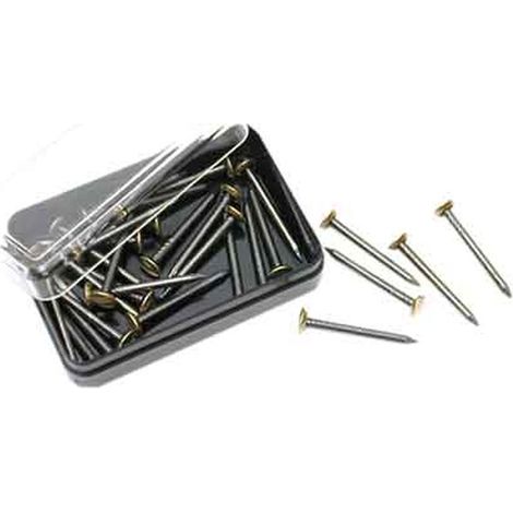 CHIODINI PER GANCI PER QUADRI 25 mm - blister 15 pezzi Q.TA 12