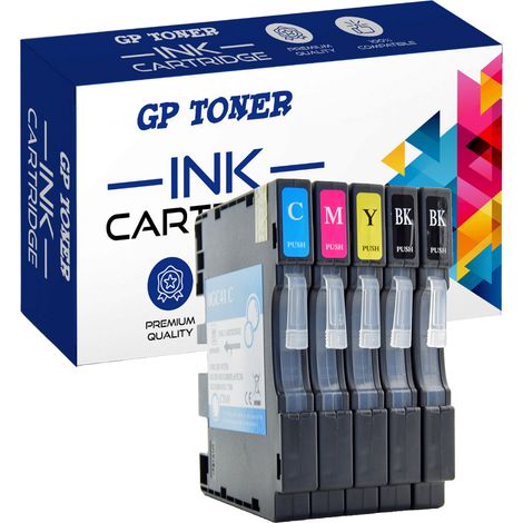 5x Ricoh GP-R41XL cmykk - kompatible Tinte (1/5)