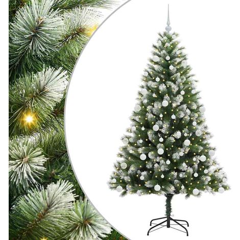 Künstlicher schwenkbarer Weihnachtsbaum mit flockigem Schnee vidaXL (1/5)
