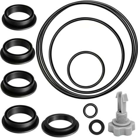 Fini les fuites sur votre filtre Intex Kit 12 pièces – Soupape + joints + soupape vidange – Caoutchouc de qualité – Installation facile – Évite achat pompe neuve – Piscine prête été (1/4)