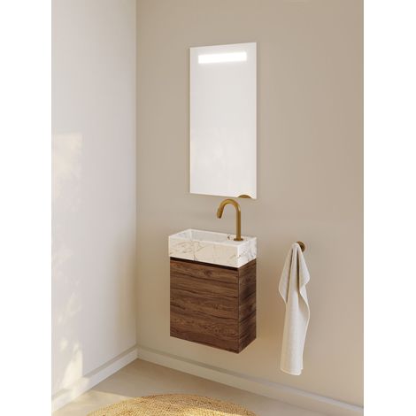 RIHO Spring Marble Tiny Set para lavabos, lavabo con mueble bajo (1/2)